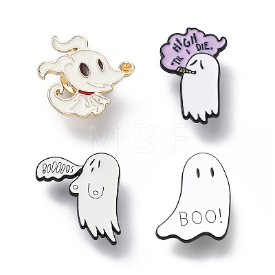 Halloween Ghost Enamel Pin JEWB-Q027-01LG-01-1
