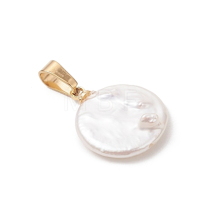 Natural Keshi Pearl Pendants PALLOY-JF04829-1