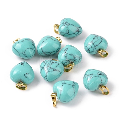 Synthetic Turquoise Pendants G-I311-A33-G-1