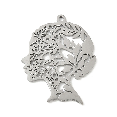304 Stainless Steel Pendants STAS-V016-16P-1