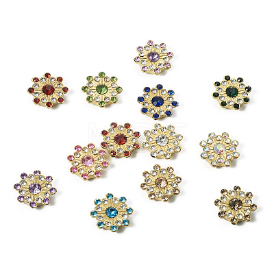Cheriswelry 260Pcs 13 Style CCB Plastic with Rhinestones Cabochons FIND-CW0001-10-1