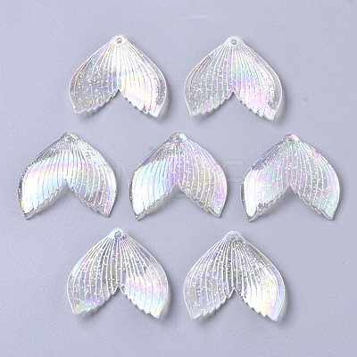 Transparent Acrylic Pendants X-MACR-S361-36A-1