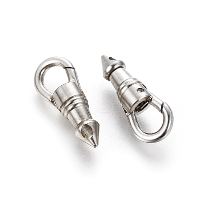 304 Stainless Steel Lobster Claw Clasps STAS-G192-24P-1