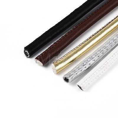 5M 5 Colors Round PU Leather Cord LC-N006-02D-1