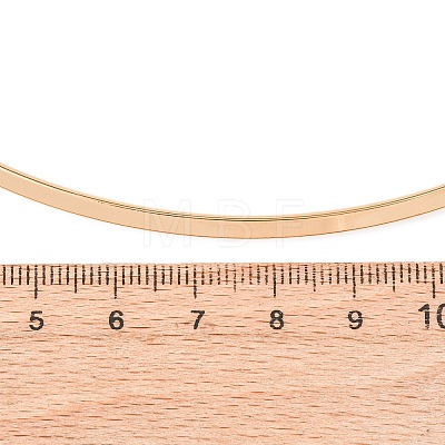 3MM 201 Stainless Steel Wire Choker Necklace NJEW-Z098-04G-1