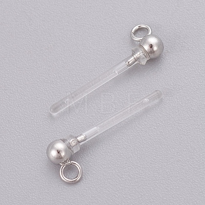 Transparent Painless Prevent Allergy Resin Stud Earring Findings KY-L005-06P-1