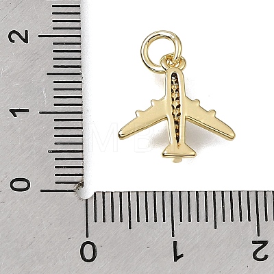 Brass Micro Pave Clear Cubic Zirconia Charms CU-CBAEEA8-36A-G-1
