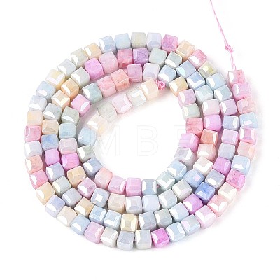 Anti-Tarnish Electroplate Glass Beads Strands GLAA-T025-3mm-10A-1
