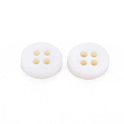 4-Hole Freshwater Shell Buttons BUTT-N018-042-1