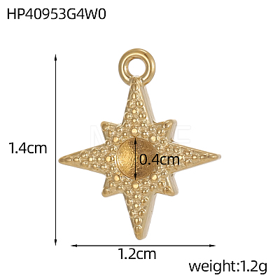 304 Stainless Steel Pendants STAS-OY011-56G-1