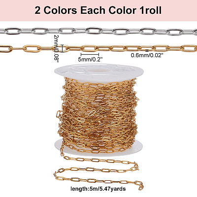 10m 2 Style Stainless Steel Cable Chains FIND-AR0006-06-1