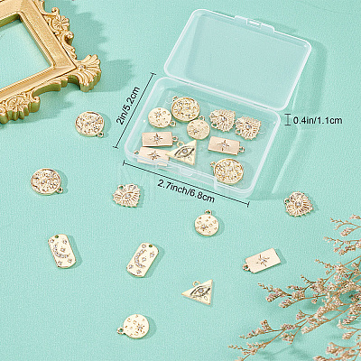 24Pcs 6 Styles Alloy Pendants FIND-SC0003-82-1