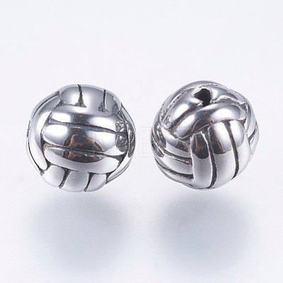 304 Stainless Steel Beads STAS-I069-32AS-1