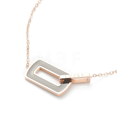 304 Stainless Steel Pendant Necklaces NJEW-L458-082-1