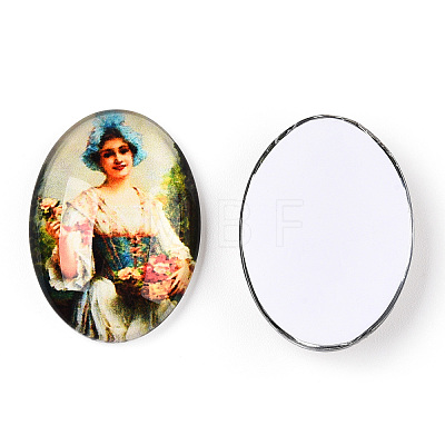 Glass Cabochons GGLA-T004-01X-1