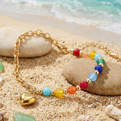 Summer 304 Stainless Steel Charm Bracelets VE3377-2-1