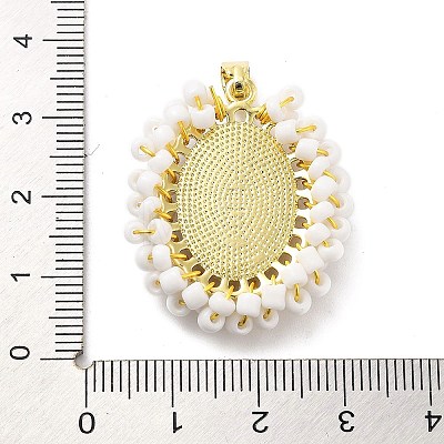 Rack Plating Brass Charms KK-M082-01C-1