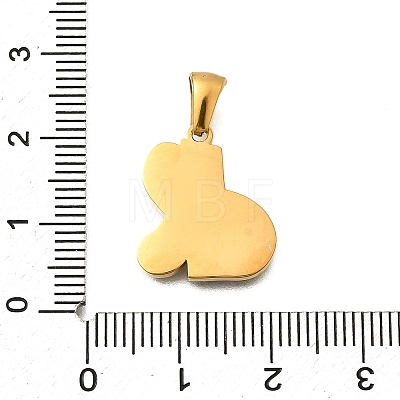 304 Stainless Steel Pendants STAS-K297-01G-K-1