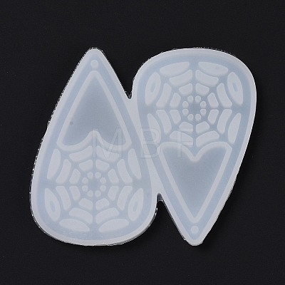 DIY Teardrop with Spider Web Pendants Silicone Molds DIY-D060-11-1