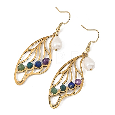 201 Stainless Steel Dangle Earrings for Women EJEW-JE07501-01-1