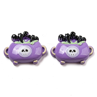 Halloween Opaque Resin Decoden Cabochons CRES-H002-02F-1