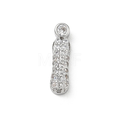Brass Micro Pave Cubic Zirconia Pendants KK-A300-02P-I-1