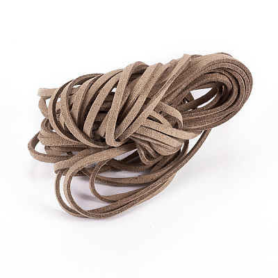 Flat Faux Suede Cord LW-WH0003-01A-1