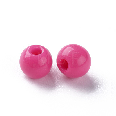 Opaque Acrylic Beads X-MACR-S370-C6mm-A13-1