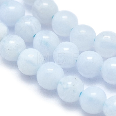 Natural Blue Lace Agate Beads Strands G-A177-04-09-1