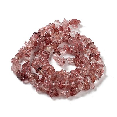 Natural Strawberry Quartz Beads Strands X-G-M205-94-1