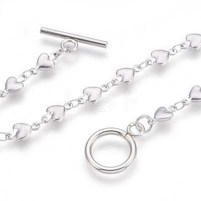 304 Stainless Steel Link Chain Bracelets BJEW-P237-30P-1