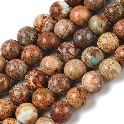 Dyed Natural Regalite/Imperial Jasper/Sea Sediment Jasper Beads Strands G-B124-C03-11-1