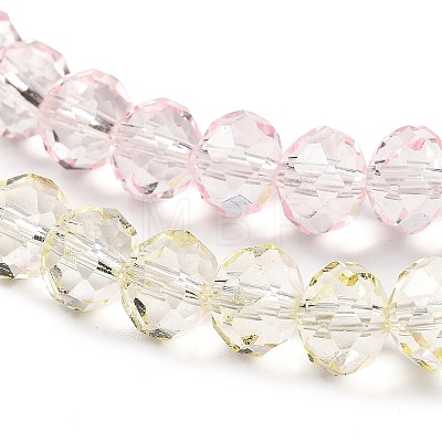 Transparent Painted Glass Beads Strands DGLA-A034-T8mm-A25-1