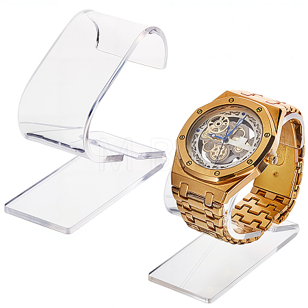 C-Shaped Acrylic Watch Display Stands BDIS-CN0001-01-1