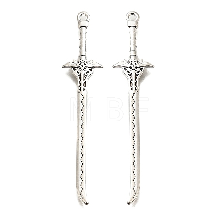 Tibetan Style Alloy Big Pendants FIND-G078-32H-AS-1