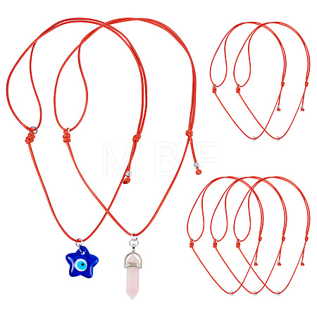 Waxed Polyester Cord Necklaces NJEW-TAC0022-01-1