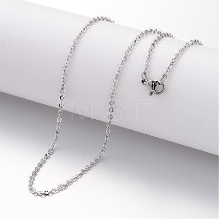 Non-Tarnish 304 Stainless Steel Necklace MAK-K004-20P-1