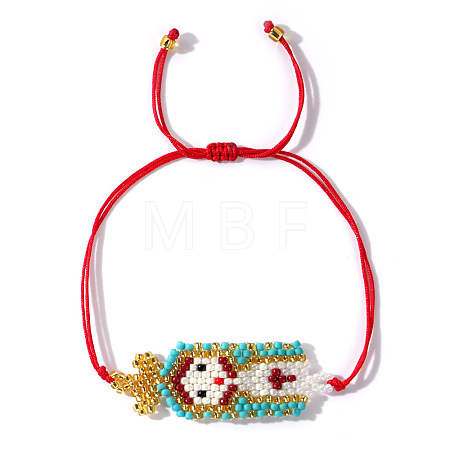 Handmade Glass Seed Bead Link Bracelets CJ0135-3-1