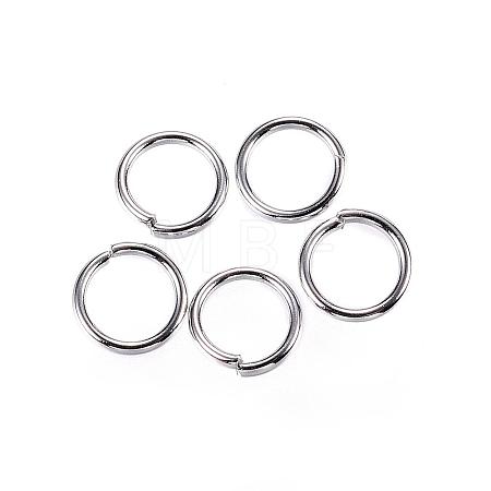 Tarnish Resistant 304 Stainless Steel Open Jump Rings STAS-D448-097P-6mm-1