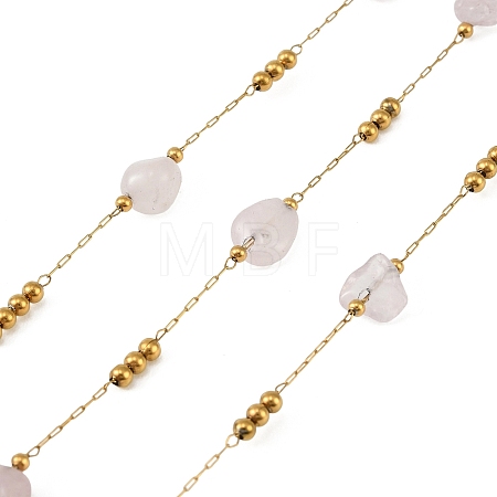 Handmade 316 Stainless Steel Nuggets Link Chains CHS-G051-01G-07-1