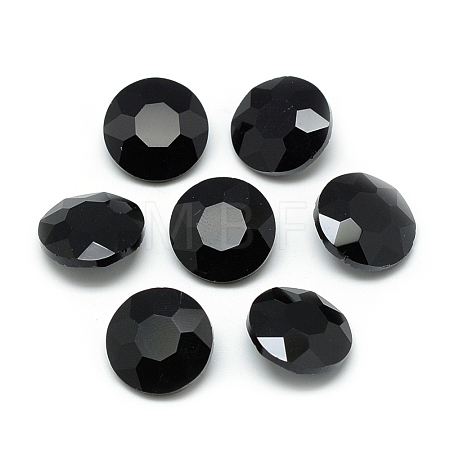 Pointed Back Glass Rhinestone Cabochons RGLA-T029-8mm-23-1