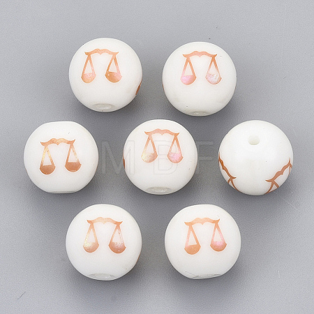 Electroplate Glass Beads EGLA-S178-11I-04-1