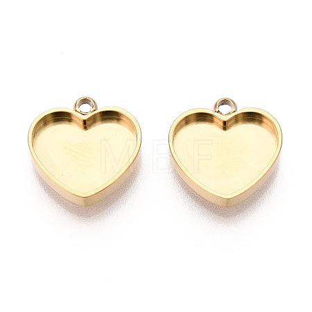 304 Stainless Steel Connector Cabochon Settings X-STAS-N115-39G-1
