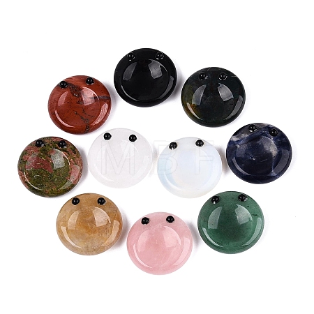 Natural & Synthetic Mixed Stone Thumb Worry Stone GG-Q601-12-1
