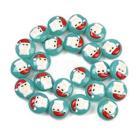 Christmas Handmade Lampwork Enamel Beads X1-LAMP-C020-03D-1