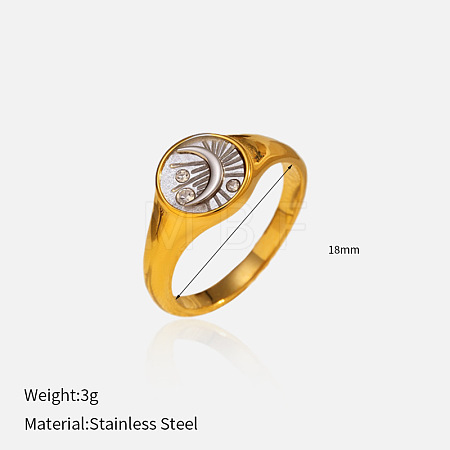 304 Stainless Steel Finger Rings FS-WG09FC7-23-1