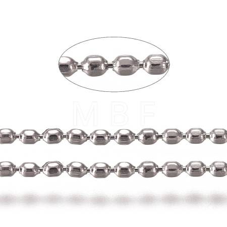 Tarnish Resistant 304 Stainless Steel Ball Chains CHS-E021-01D-P-1