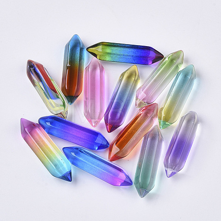 Glass Double Terminated Point Beads GLAA-S167-12-1