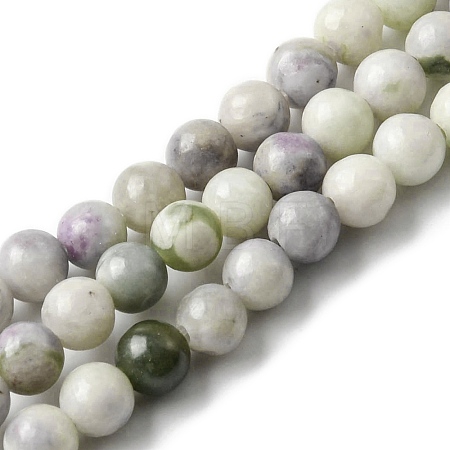 Natural Peace Jade Beads Strands G-E598-04D-1
