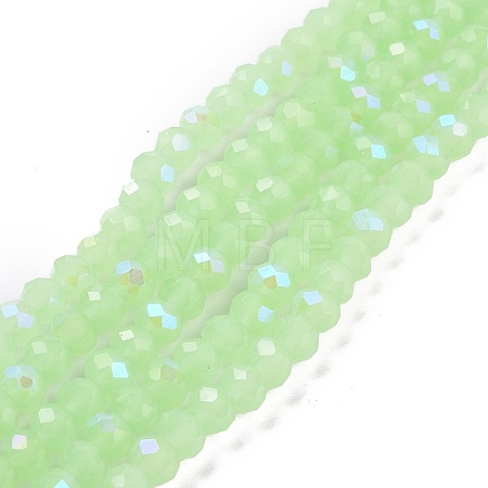 Electroplate Glass Beads Strands EGLA-A034-J4mm-L04-1